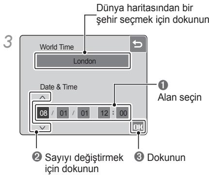 SAMSUNG VLUU NV100HD - Tarih ve saati ayarlama - 3