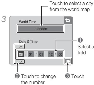 SAMSUNG VLUU NV100HD - Select a language and set the date and time - 6
