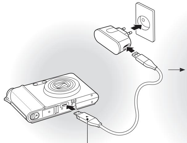 SAMSUNG VLUU NV100HD - Mise en charge de la batterie - 1