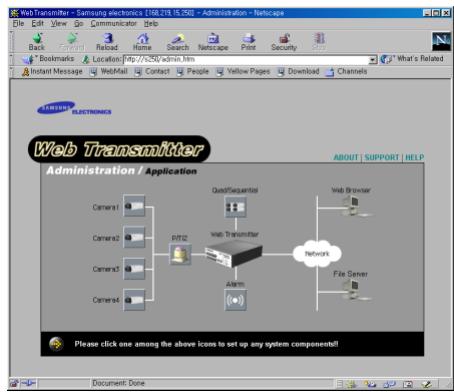 SAMSUNG SNS-110P - Ecran initial - 1