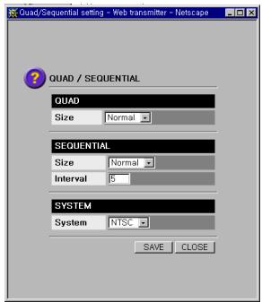 SAMSUNG SNS-110P - Configuración cuadratura/ Secuencial - 1