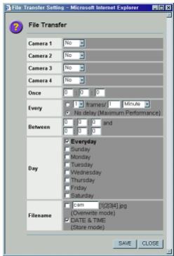 SAMSUNG SNS-110P - Configurar el Archive de Transferencia - 1