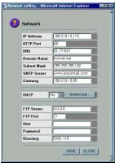 SAMSUNG SNS-110P - Network Set-up - 1