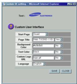 SAMSUNG SNS-110P - Configuración de Interfaz de cliente usuario - 1