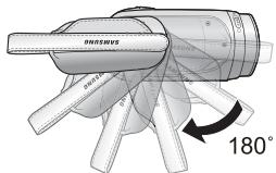 SAMSUNG VP-MX20 - Poignée pivotante pour des prises de vue en toute liberté (rotation maximale de 180 degrés) - 2