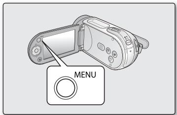 SAMSUNG VP-MX20 - UTILISATION DE LA TOUCHE MENU - 2