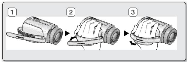 SAMSUNG VP-MX20 - Fixation de la dragonne - 1