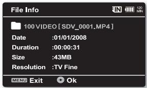 SAMSUNG VP-MX20 - INFORMATIONS RELATIVES AUX FICHIERS - 2