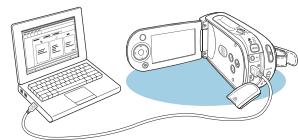 SAMSUNG VP-MX20 - Etape 4: Raccordement à un ordinateur - 1