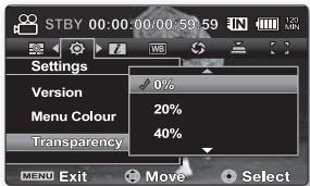 SAMSUNG VP-MX20 - Menu Colour (Couleur menu) - 2