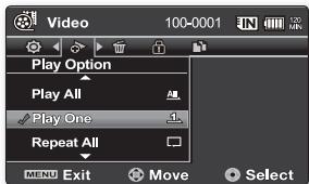 SAMSUNG VP-MX20 - REGLAGE DE L'OPTION DE LECTURE - 2