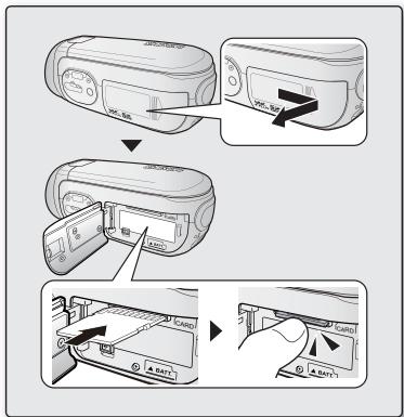 SAMSUNG VP-MX20 - Ejection d'une carte mémoire - 1