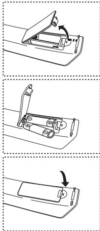 SAMSUNG LE46N86BD - Batterien in die Fernbedienung einsetzen - 1