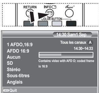 SAMSUNG LE46N86BD - Affichage des informations relatives aux programmes - 2