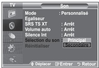 SAMSUNG LE46N86BD - Lorsque la fonction PIP est activée, vous pouvez écouter le son accompagnant l'image secondaire. - 2