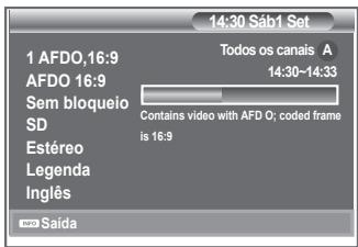 SAMSUNG LE46N86BD - Ver informações sobre programas - 2