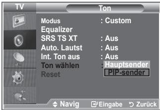 SAMSUNG LE46N86BD - Ton des PIP-Bildes wiedergeben - 2