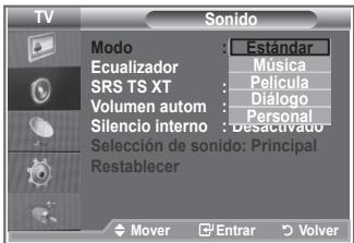 SAMSUNG LE46N86BD - Puede seleccionar un tipo de efecto de sonido especial que se usará cuando se visualice una emisión concreta. - 2