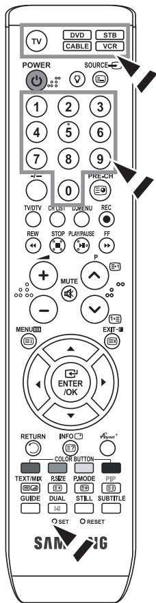 SAMSUNG LE46N86BD - Réglage de la télécommande - 1