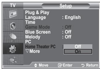 SAMSUNG LE46N86BD - Setting the Home Theater PC - 2