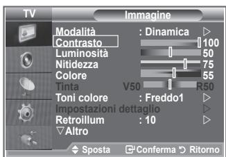 SAMSUNG LE46N86BD - Regolazione dell'immagine personalizzata - 1