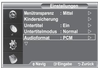 SAMSUNG LE46N86BD - Audioformat ändern - 1