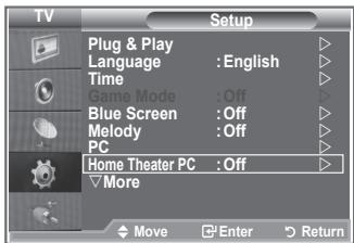 SAMSUNG LE46N86BD - Setting the Home Theater PC - 1