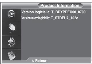 SAMSUNG LE46N86BD - Vous pouvez visualiser les informations relatives à votre produit. Pour toute intervention sur le téléviseur, veuillez contacter un revendeur Samsung agréé. - 1