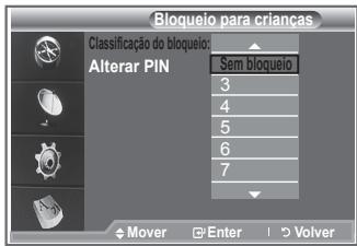 SAMSUNG LE46N86BD - Configurar o bloqueio para crianças - 3