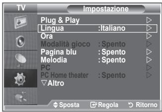 SAMSUNG LE46N86BD - Scelta della lingua - 1