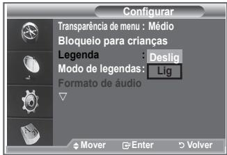 SAMSUNG LE46N86BD - Pode activar e desactivar as legendas. - 1