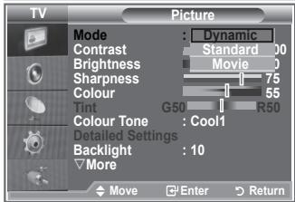 SAMSUNG LE46N86BD - Changing the Picture Standard - 2