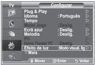 SAMSUNG LE46N86BD - Programar o Efeito de luz (LE40N8, LE46N8) - 1