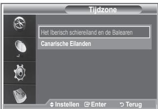 SAMSUNG LE46N86BD - De tijdzone selecteren (uitsluitend Spanje) - 2