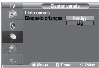 SAMSUNG LE46N86BD - Activar o bloqueio para crianças - 1