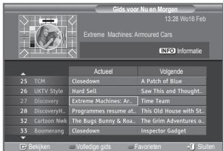SAMSUNG LE46N86BD - De EPG-informatie (elektronische programmagids) weergeven - 1