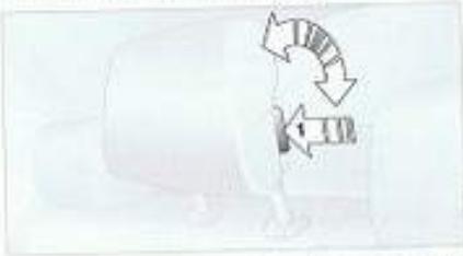 BMW SERIE-1 - Rabattement de l'appui-tête vers l'intérieur et vers l'extérieur - 1