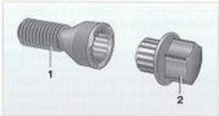BMW SERIE-1 - Boulons de roues antivol* - 1