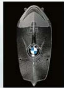 BMW ÉQUIPEMENTS ET ACCESSOIRES MOTO - Cache-alternateur en carbone HP - 1