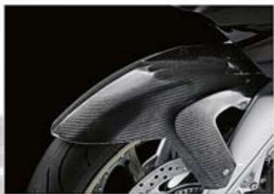 BMW ÉQUIPEMENTS ET ACCESSOIRES MOTO - Garde-boue avant HP en carbone - 1