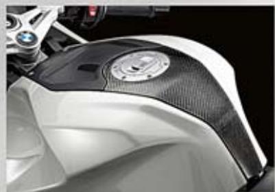 BMW ÉQUIPEMENTS ET ACCESSOIRES MOTO - CAPOT de SELLE passager HP en carbone - 1
