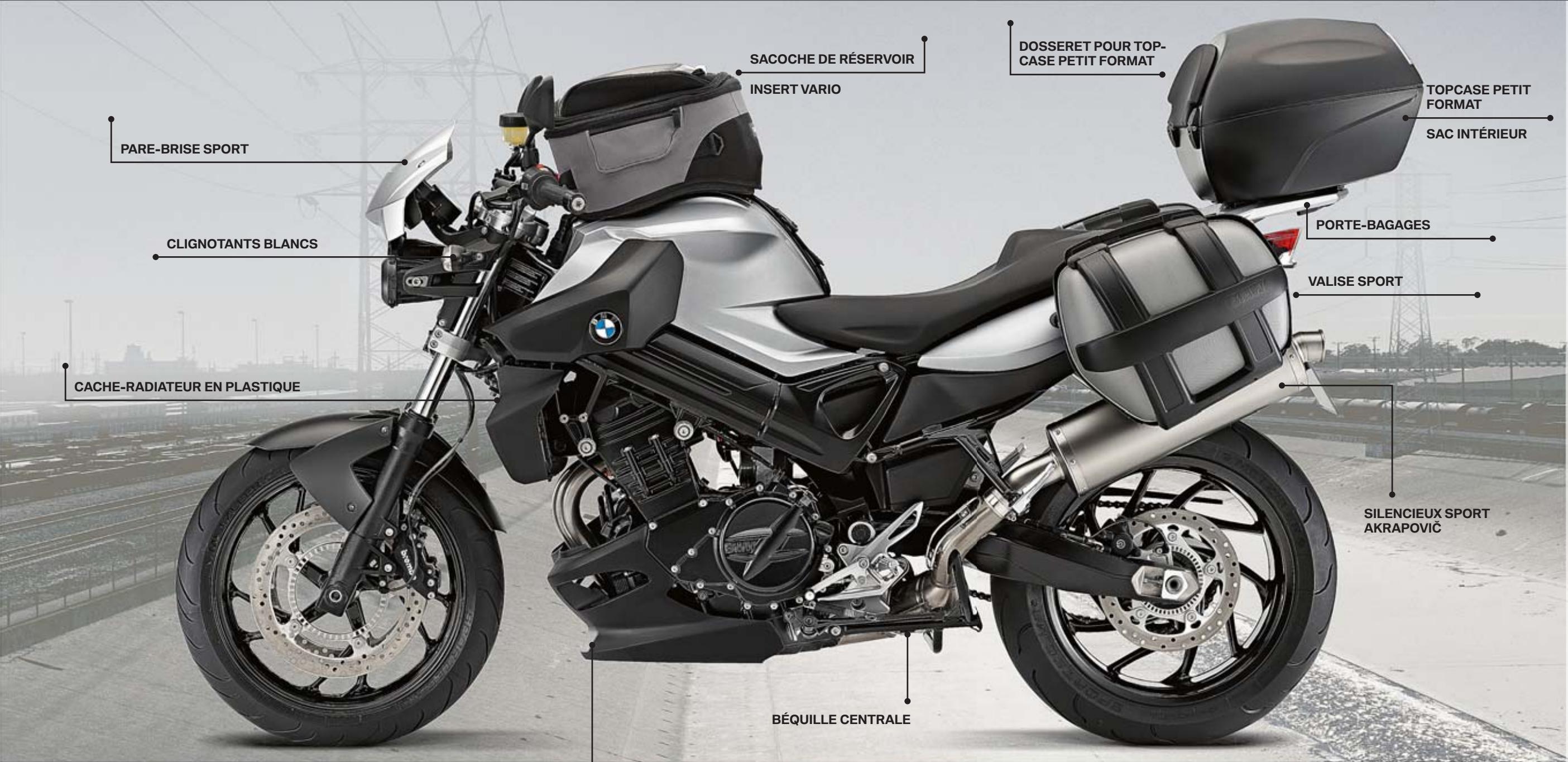 BMW ÉQUIPEMENTS ET ACCESSOIRES MOTO 22 - SABOT moteur plastique - 3