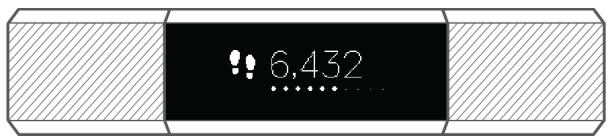 FITBIT ALTA HR BLUE GRAY - Visualisation de la progression vers votre objectif - 1