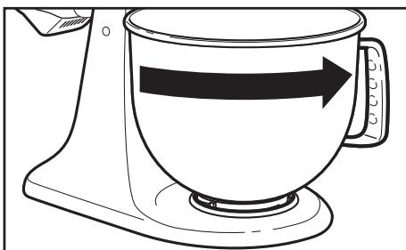 KITCHENAID KSM150PSEPM - Fixation/retrait du bol - 4