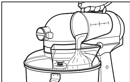 KITCHENAID KSM150PSEPM - Utilisation du couvercle verseur/protecteur* - 2