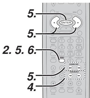MARANTZ SR3001 - SAISIE du nom des stations préseleccionnées - 2