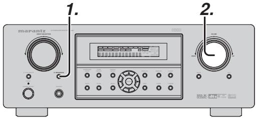 MARANTZ SR3001 - Lecture dans une autre piece en utilisant les BORNES s(surround) speaker b - 1