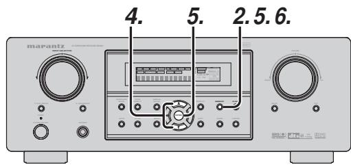 MARANTZ SR3001 - SAISIE du nom des stations préseleccionnées - 1