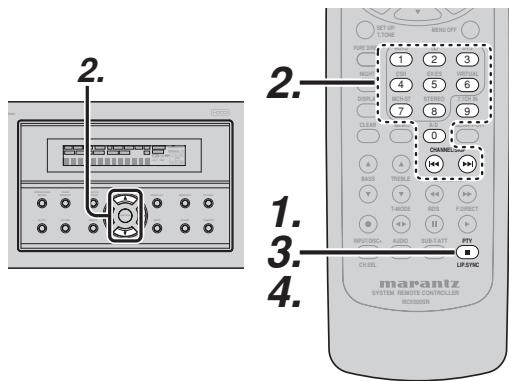 MARANTZ SR3001 - Recherche automatique du type de programme (PTY) - 1