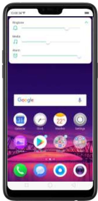 OPPO Find X - Réglage du bouton volume par défaut - 1